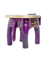 Elephant Stool Table – Hand-Painted Decorative Side Table for Home Décor - Image 2