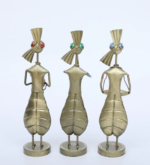 Handcrafted Metal Tribal Musician Showpiece Set - Image 6
