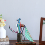 Peacock Metal Pen Holder – Decorative Desk Organizer & Stationery Holder for Office and Home
