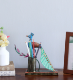 Peacock Metal Pen Holder – Decorative Desk Organizer & Stationery Holder for Office and Home