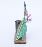 Peacock Metal Pen Holder – Decorative Desk Organizer & Stationery Holder for Office and Home - Image 3