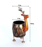 Metal Pen Holder – Decorative Desk Organizer & Stationery Holder - Image 3