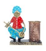 Handcrafted Metal Musician Pen Holder - Image 2