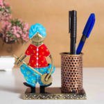 Handcrafted Metal Musician Pen Holder