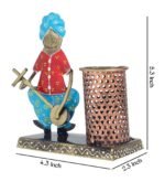Handcrafted Metal Musician Pen Holder - Image 3
