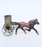 Handcrafted Horse Cart Metal Pen Holder – Decorative Desk Organizer for Office & Study Table - Image 5