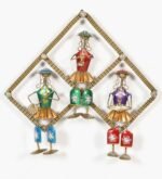 Handcrafted Metal Tribal Musicians Wall Art – Traditional Indian Folk Art Decorative Wall Hanging - Image 3