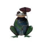 Handcrafted Decorative Frog with Umbrella Figurine - Image 2