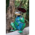 Handcrafted Decorative Frog with Umbrella Figurine - Image 7