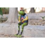 handcrafted Decorative Frog Figurine - Image 3