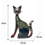 handcrafted decorative cat figurine - Image 4