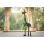 Handcrafed Decorative  Iron Giraffe Statue