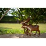 handcrafted Decorative Moose Collectible Figurine - Image 3