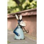 handcrafted decorative Donkey with Umbrella - Image 2