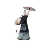 handcrafted decorative Donkey with Umbrella - Image 3
