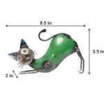 Handcrafted Decorative Cat Figurine - Image 2