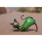 Handcrafted Decorative Cat Figurine - Image 6