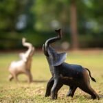 Handcrafed Decorative Elephant Figurine. 