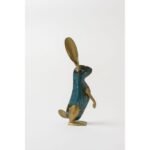 Handcrafted Decorative Gold Bunny Figurine - Image 8