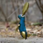 Handcrafted Decorative Gold Bunny Figurine