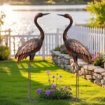 Handcrafted Decorative  Crane Status