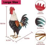Handcrafted Small Decorative Rooster Statue - Image 3