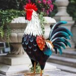 Handcrafted Small Decorative Rooster Statue