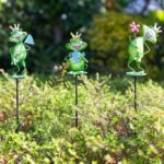 handcrafted decorative Frog Garden Stakes 
