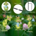 handcrafted decorative Frog Garden Stakes  - Image 4