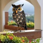 Handcrafed Decorative Owl Garden Statue - Image 3
