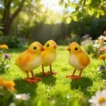 Handcrafed Decorative Chicken Statues - Image 5