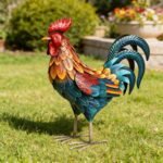 Handcrafed Decorative Rooster Statues