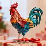 Handcrafed Decorative Rooster Statues - Image 5
