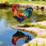 Handcrafed Decorative Rooster Statues - Image 4
