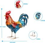 Handcrafed Decorative Rooster Statues - Image 6
