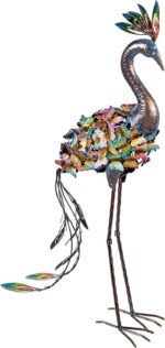 Handcrafed Decorative Butterfly Peacock Garden Statues - Image 4