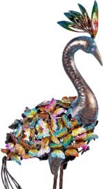 Handcrafed Decorative Butterfly Peacock Garden Statues - Image 3