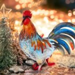 Handcrafed Decorative Rooster Chicken Statues - Image 8