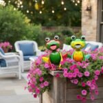 Handcrafed Ornaments Frogs Garden - Image 5