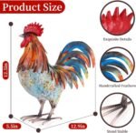 Handcrafed Decorative Rooster Chicken Statues - Image 5