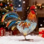 Handcrafed Decorative Rooster Chicken Statues - Image 6