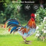 Handcrafed Decorative Rooster Chicken Statues - Image 7