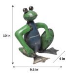 Handcrafed Decorative Frog Figurine - Image 3