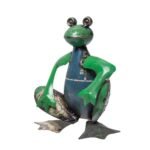 Handcrafed Decorative Frog Figurine - Image 4