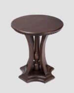 Jodhpur Crafts Sheesham Wood Round Side End Table (Teak Finish)