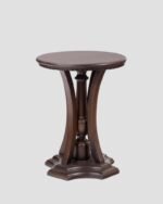 Jodhpur Crafts Sheesham Wood Round Side End Table (Teak Finish) - Image 5