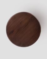 Jodhpur Crafts Sheesham Wood Round Side End Table (Teak Finish) - Image 2