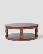 Jodhpur Crafts Wooden Coffee Table | Engineered Wood Coffee Table for Living Room with Book Storage, (36 L x 20 W x 15 H Inches) | Rectangle Shape - Columbian Walnut Finish - Image 4