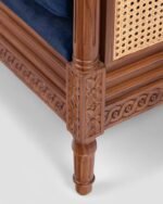 Jodhpur Crafts SAVOIR 2-Seater Sofa, colonial-style furniture, solid teak wood - Image 2