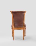 Jodhpur Crafts Wood Dining Chair Set of 2, Fabric Mid-Century Retro Chairs with Upholstered Cushion Seat for Kitchen, Living Room, Brown - Image 5